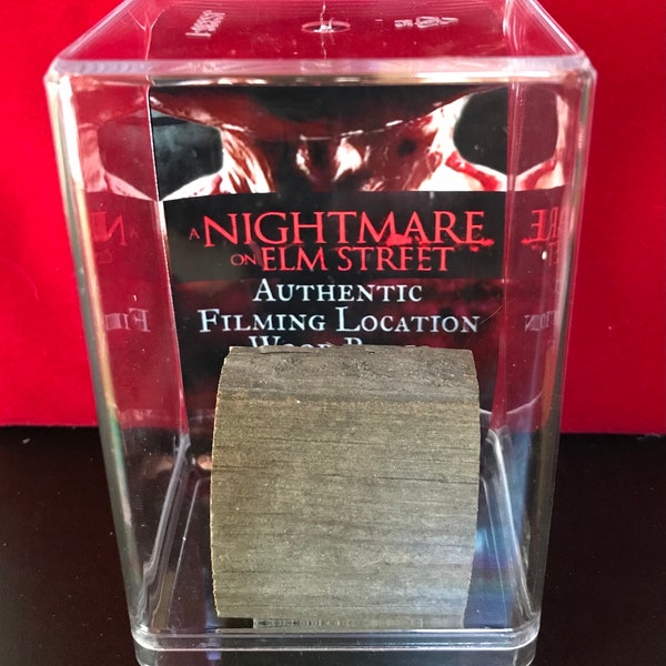 Nightmare on Elm Street Freddy Krueger original filming location Relic in Case with COA