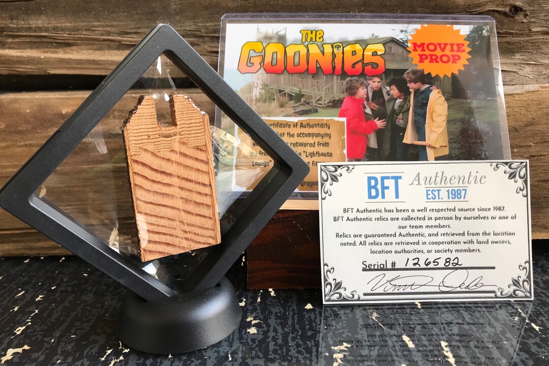 Original Goonies Fratellis Hideout Filming Location Framed Wood Relic