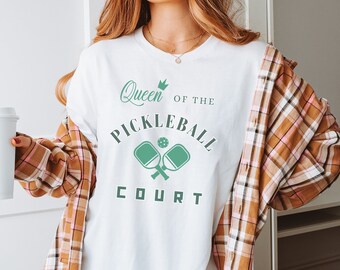 Pickleball Queen of the Court Pickleball Shirt Pickleball Gifts Pickleball T Shirt Tshirt Pickleball Coach Pickleball Shirts Pickle Gift
