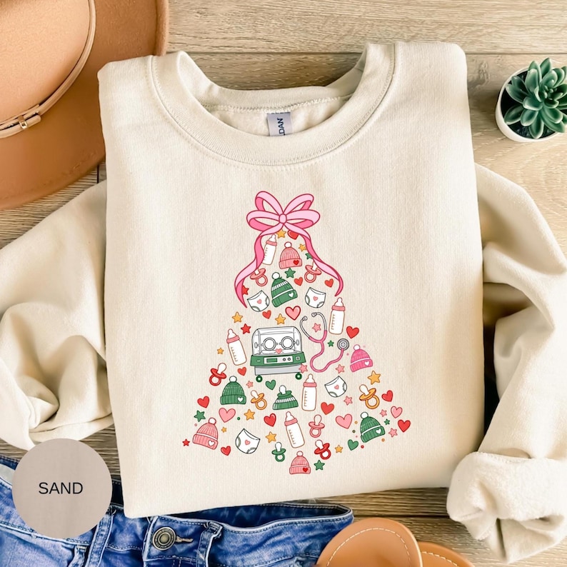 Christmas NICU Nurse Shirt, Neonatal Intensive Care Unit Tshirt, Nurse ...