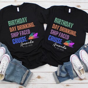 Custom Birthday Cruise Shirt, Birthday Cruise Crew Shirts, Birthday Cruise 2025,Bday Cruise Party Shirts, Womens Birthday,Family Cruise Bday