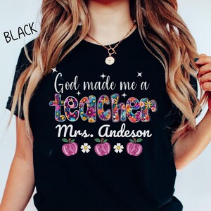 Personalized Teacher Name Shirt, Custom Teacher Gift, Comfort Colors Teacher Tee, Back to School T-Shirt, Teacher Appreciation Gift Tshirt