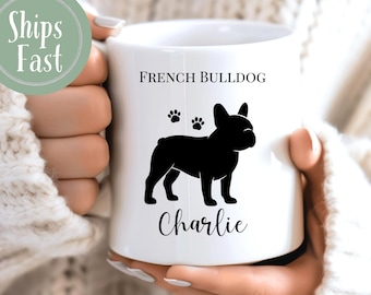 Frenchie Dog Mom Mug, Personalized French Bulldog, Dog Lover Gift