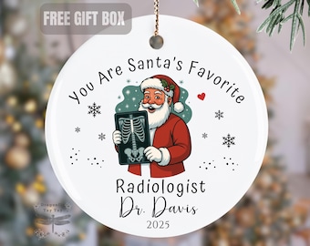 Radiologist Christmas Ornament, Radiology Gift, Personalized Radiology Ornament