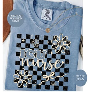 Retro ICU Nurse Shirt, ICU RN Shirt, Comfort Colors Nurse Shirt, Intensive Care Unit Tee, Nurse Appreciation Gift, ICu Graduation Gift