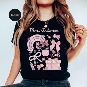 Personalized Teacher Name Shirt, Custom Teacher Gift, Comfort Colors Teacher Tee, Back to School T-Shirt, Teacher Appreciation Gift Tshirt