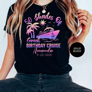 Custom Birthday Cruise Shirt, Birthday Cruise Crew Shirts, Birthday Cruise 2025,Bday Cruise Party Shirts, Womens Birthday,Family Cruise Bday