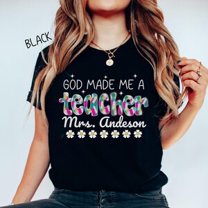 Personalized Teacher Name Shirt, Custom Teacher Gift, Comfort Colors Teacher Tee, Back to School T-Shirt, Teacher Appreciation Gift Tshirt