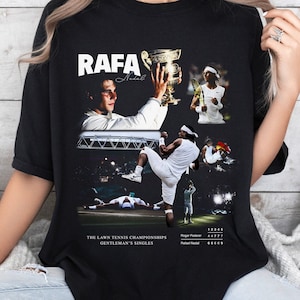 Comfort Colors® Rafael Nadal Unisex T-Shirt, Tennis Shirt, Wimbledon, Vintage Tennis, The Championships, Spain, 2008, Retro Tennis Shirt