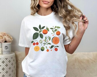 Comfort Colors® Fruit Graphic Tee, Comfy Vintage Fruit Shirt, Fruits Shirt, 100% cotton, Unisex Garment-Dyed T-Shirt