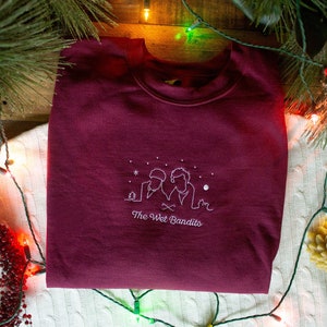 The Wet Bandits Embroidered Sweatshirt, Unisex Sweatshirt, Home Alone, Christmas Sweater, Harry & Marv, Kevin McCallister