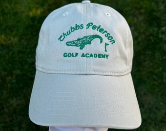 Embroidered Chubbs Peterson Golf Academy Organic Dad Hat, Embroidered Hat, Happy Gilmore, Golf Hat, Gift for Husband, Golfing, Chubbs