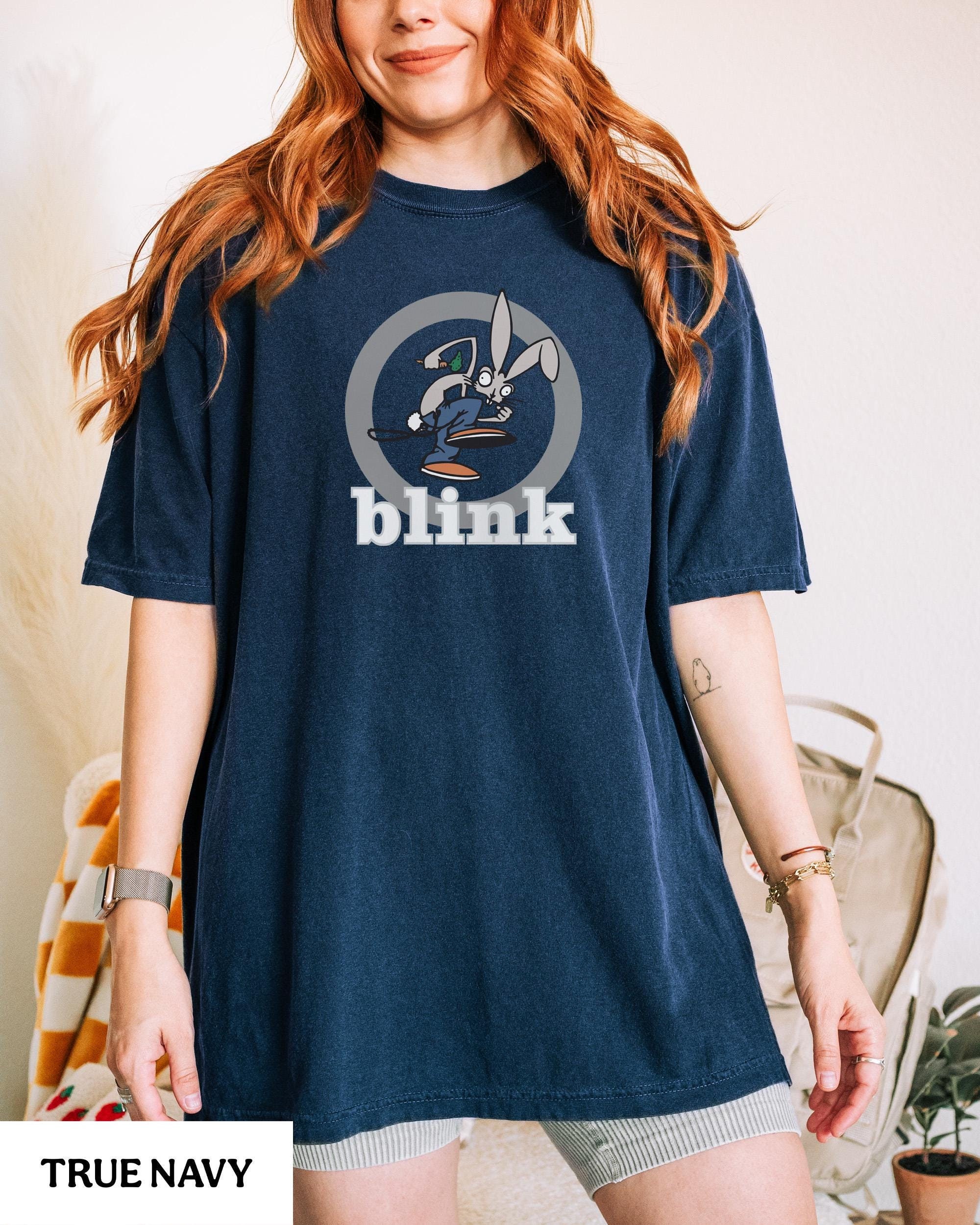 BLINK-182 プリント Tシャツ ネイビー Blink182 Tシャツ ネイビー