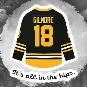 Happy Gilmore Kiss-Cut Vinyl Decal, It&#39;s All in the Hips, Happy Gilmore Sticker, Adam Sandler, Golf Sticker, Hockey Sticker