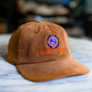 Camp Hope Embroidered Corduroy Hat, Heavyweights, Tony Perkis, Ben Stiller, Embroidery, Headwear