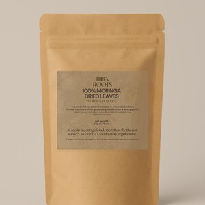 Moringa Dried Leaves Intentionally Made to Order Organic Herbs