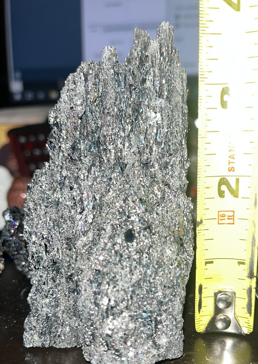 Rainbow Sparkly Carborundum Specimen. Purifies, Mind, Body and Spirit