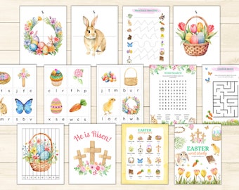 Easter Activity Pack, Easter Kids Activities, Easter Scavenger Hunt, Easter Printables, Homeschool Printables