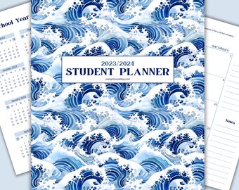 Homeschool Student Planner, Homeschool Planner Printable, Homeschool Planner Bundle, 2023-24 Homeschool Planner Pages, Student Planner Pages