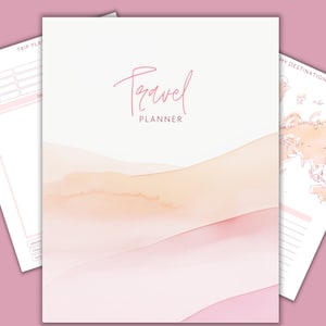 Travel Planner, Travel Journal, Printable Travel Planner, Travel Planning Pages, Vacation Planner, Road Trip Planner, Digital Download, PDF