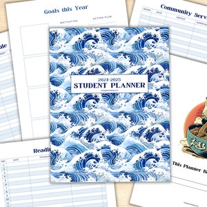 Homeschool Student Planner, Homeschool Planner Printable, Homeschool Planner Bundle, 2024-25 Homeschool Planner Pages, Student Planner Pages image 1