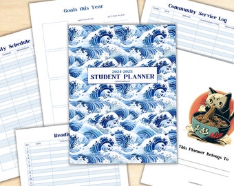 Homeschool Student Planner, Homeschool Planner Printable, Homeschool Planner Bundle, 2024-25 Homeschool Planner Pages, Student Planner Pages