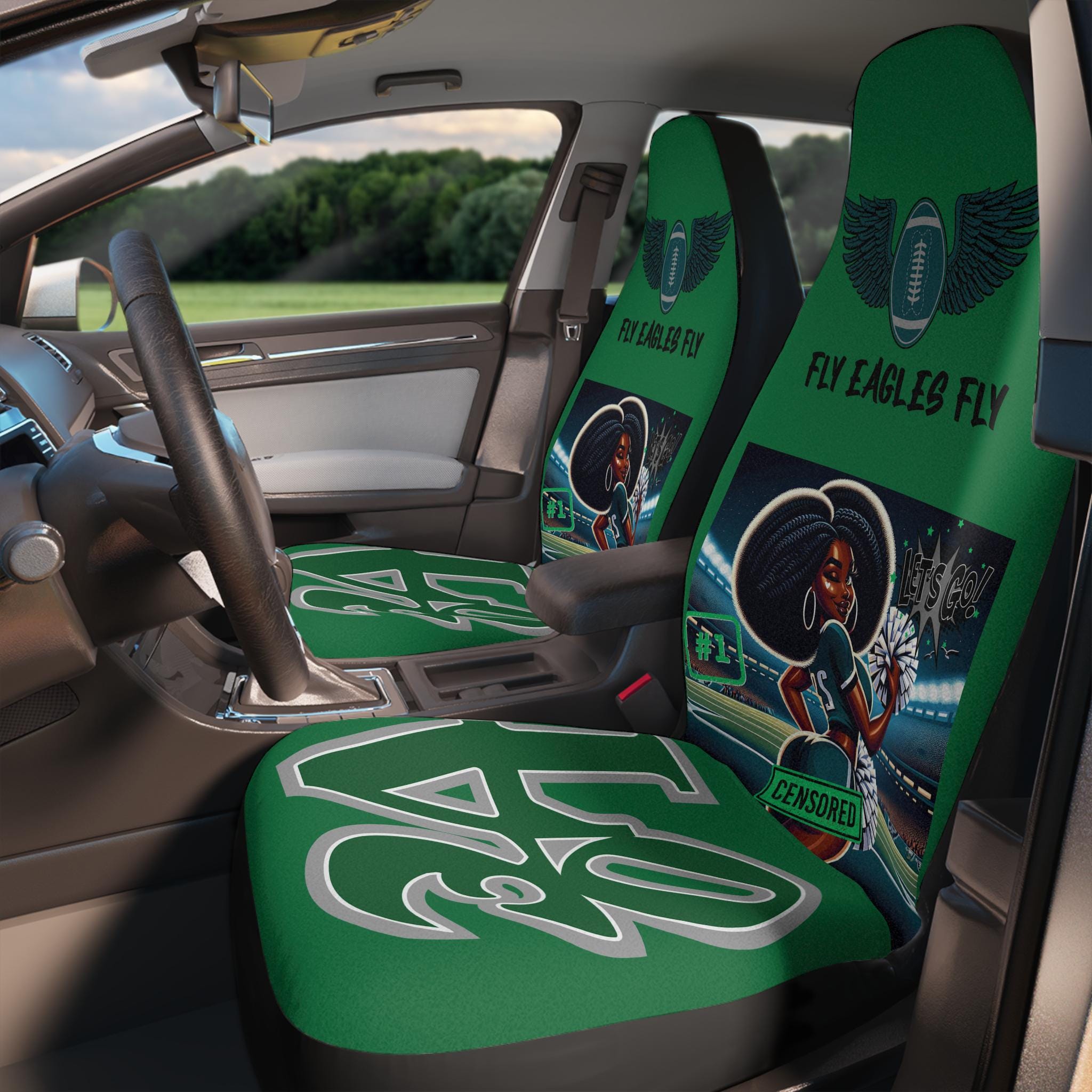 Eagles car seat covers discount