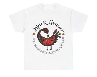 Sankofa Bird Unisex Heavy Cotton Tee