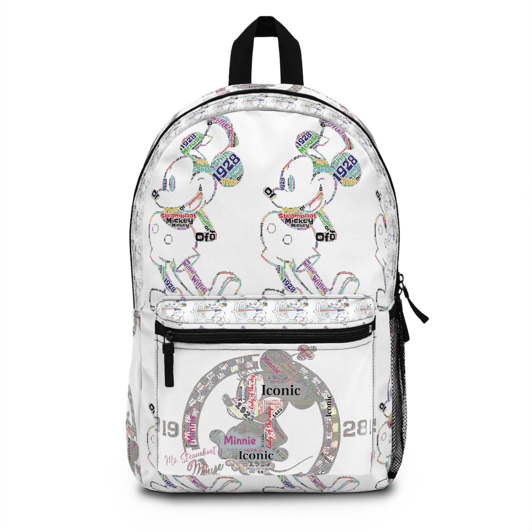 Steamboat Willie Mickey & Minnie Backpack - Etsy display picture 2