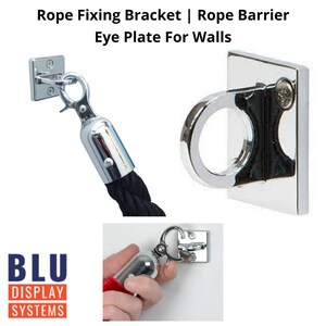 Barrier Chrome Wall Fitting for twisted rope
