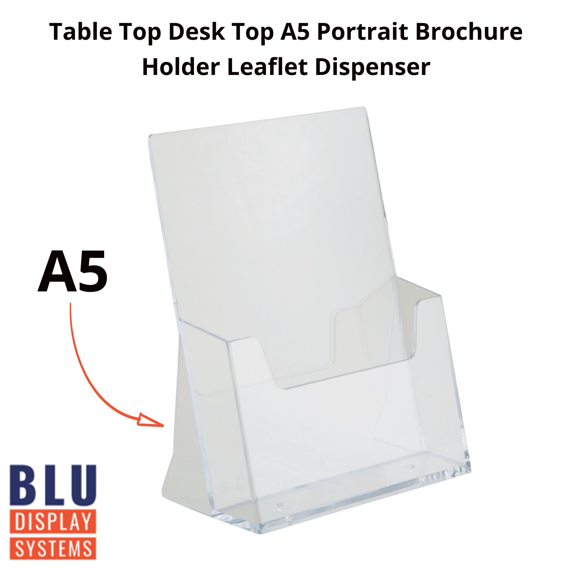 A5 Portrait Brochure Dispenser Free Standing /menu Leaflet Holder Etsy UK