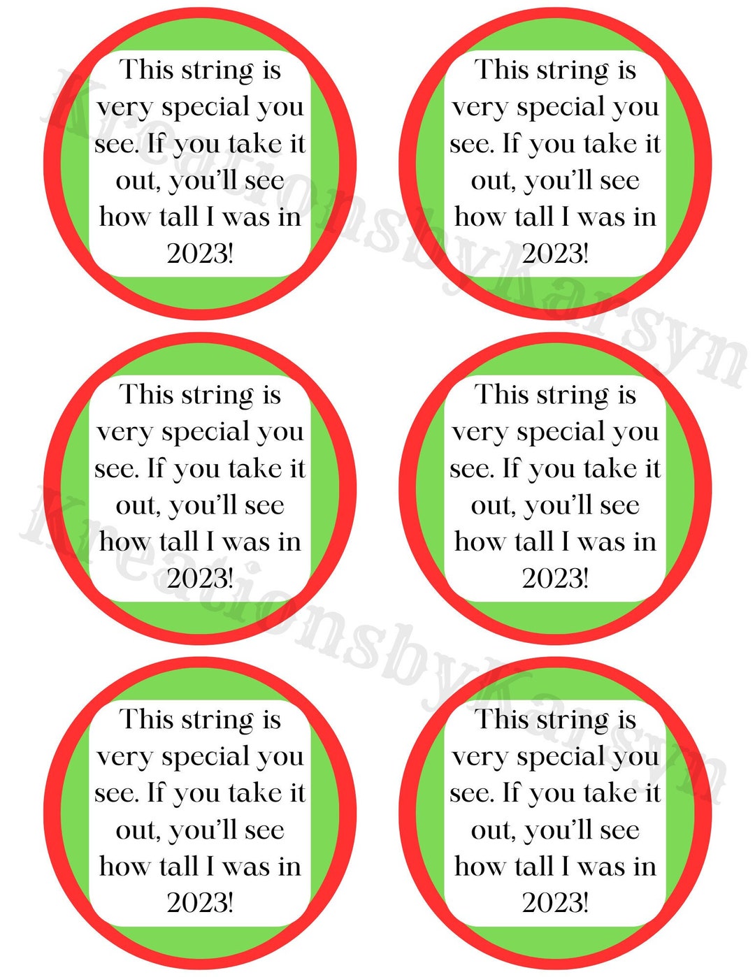 Printable Circle String Ornament Poem INSTANT Download & Printable Etsy