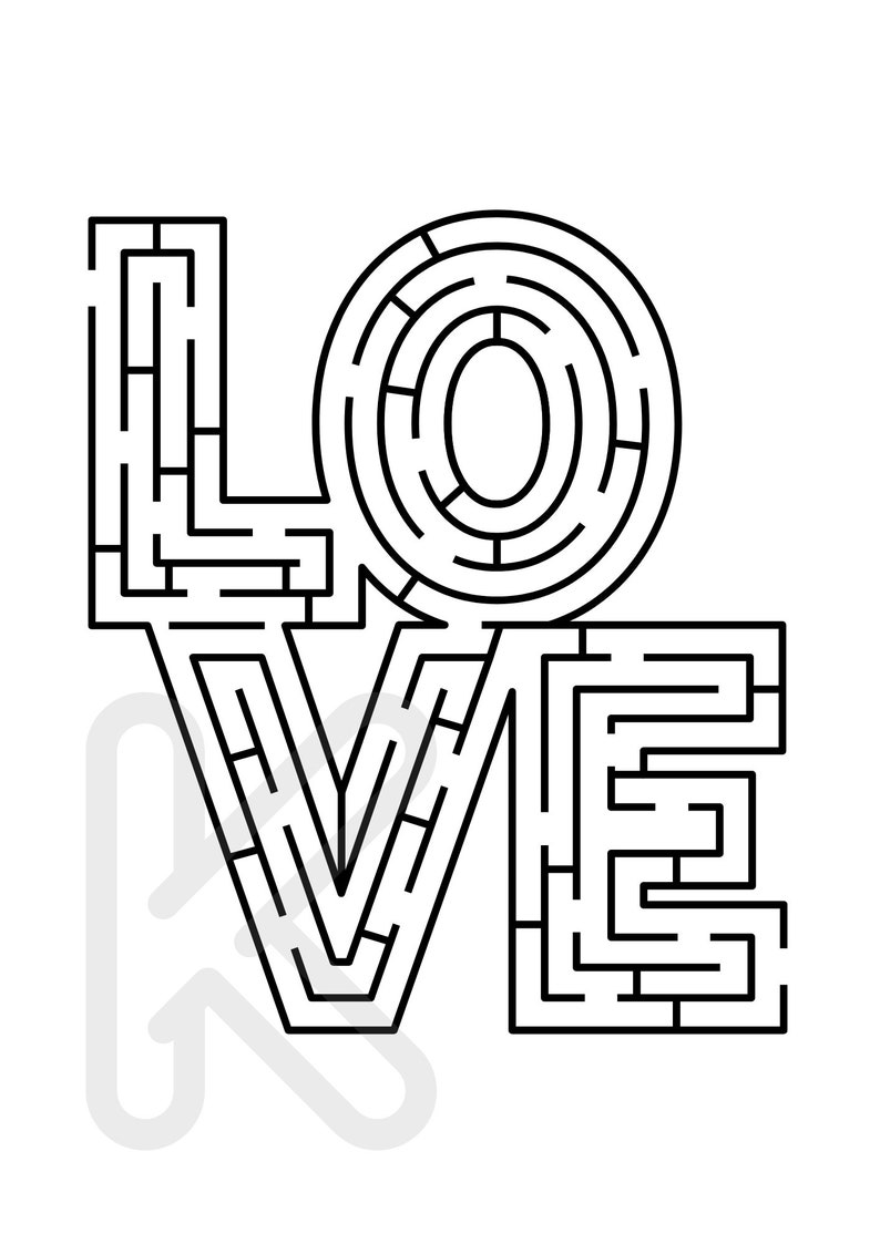 Kids Valentines Activity Sheets Etsy