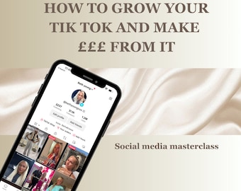 How to grow your social media/ Tiktok, How to make money online, everything you need to know to become an influencer
