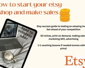 How To Sell On Etsy, How To Start An Etsy Shop, Etsy Seller, Etsy Seller Guide, Etsy Shop Kit,