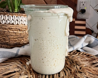 Charleston Sourdough Starter 124yr old | Liquid Active | Beginner Friendly | Baking Bread | Wild Yeast Starter | Probiotic Kit | Bubbly