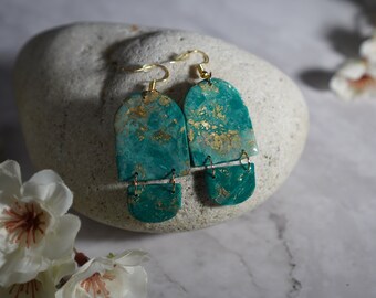 Polymer clay earrings, polymer clay, "Prato" series