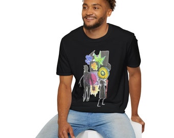 Abstrakte Kunst T-Shirt: Original Design, Unisex T-Shirt