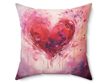 Love's Red Heart Pillow