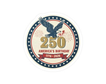 250th America's Birthday Eagle sticker | Vinyl decal 1776-2026