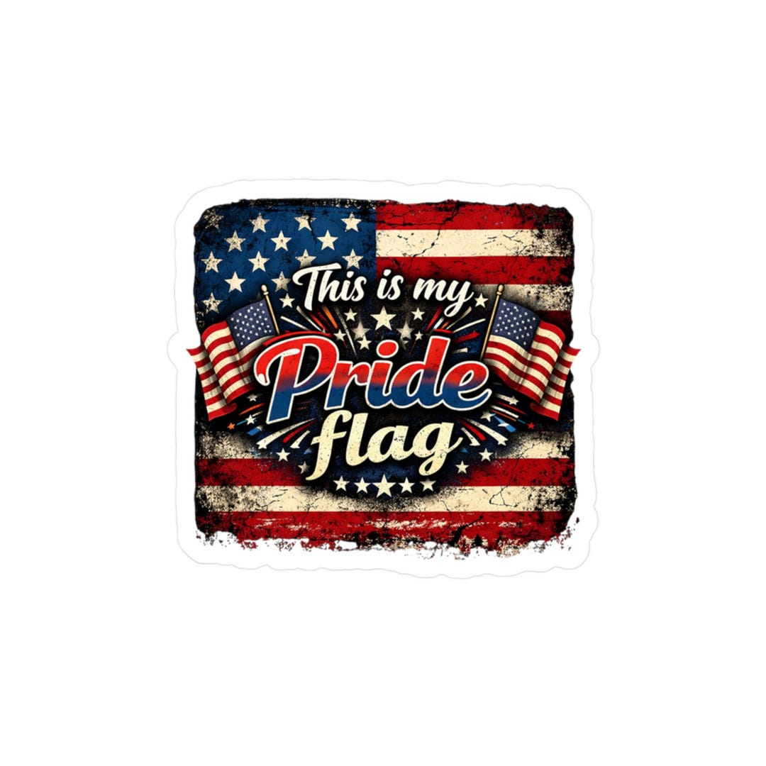 This is My Pride Flag Sticker | Kiss-cut Vinyl Decal - Etsy