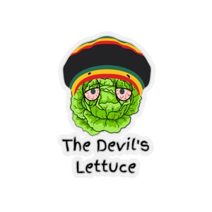 The Devil&#39;s Lettuce, Kiss-Cut Stickers