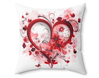 Love's Red Heart Pillow