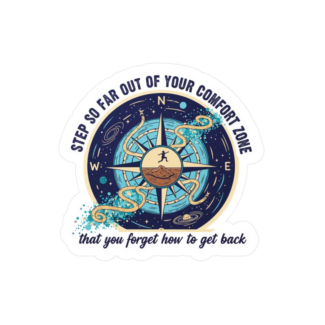 Compass Adventure Sticker | Motivational Vinyl Decal - Etsy
