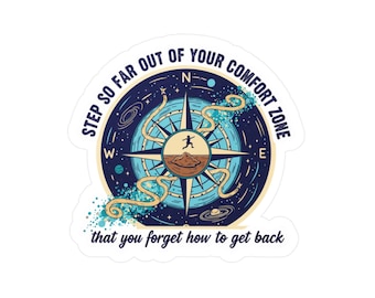 Compass Adventure Sticker | Motivational Vinyl Decal