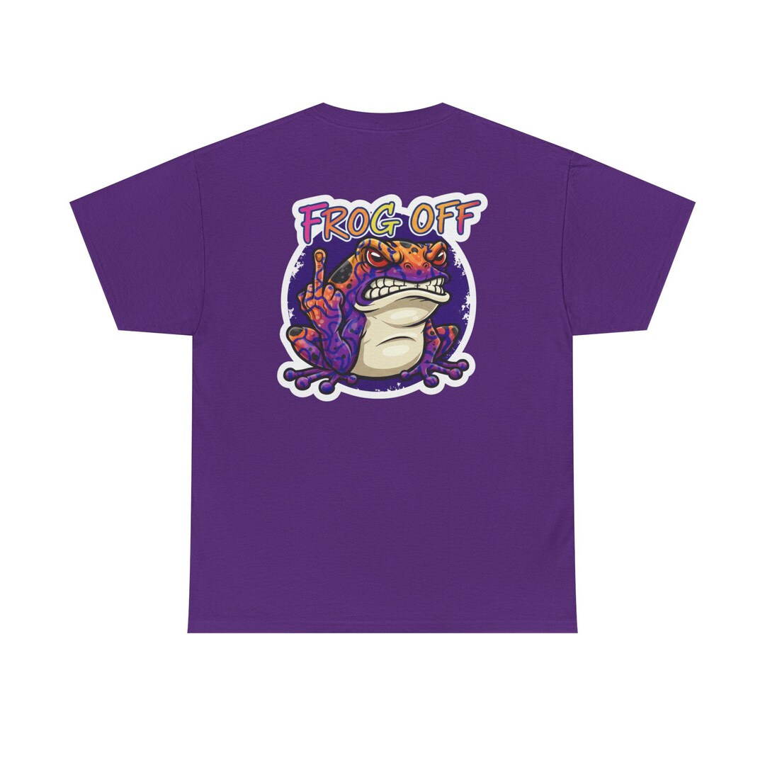 Frog off T-shirt | Angry Frog Illustration, Graphic Tee - Etsy