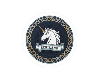 Unicorn Crest Scotland Sticker | Vinyl Decal