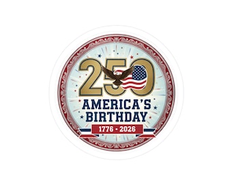 アメリカ独立250周年記念ステッカー｜キスカットビニールデカール