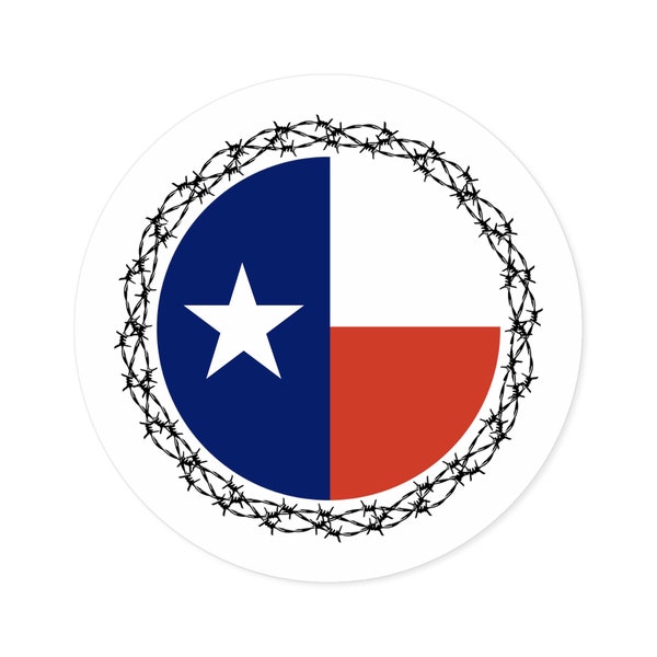 Barbed Wire Texas Flag