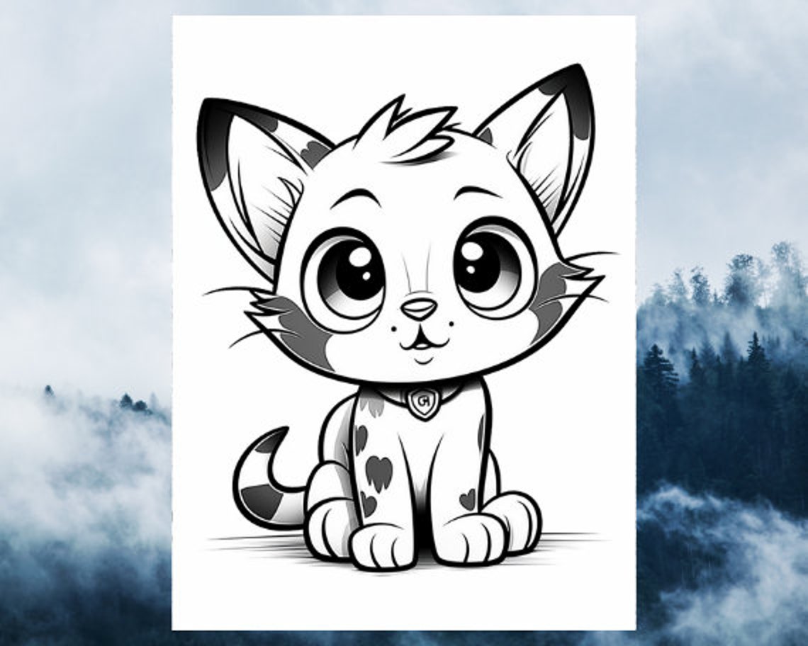 35 Cute Kitty Coloring Sheets, Cute Cat Coloring Sheets, Kitty Coloring ...